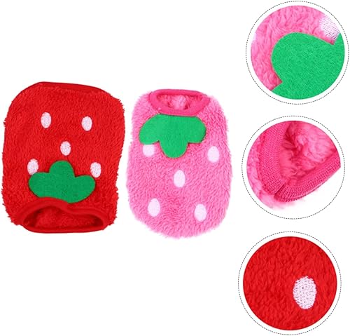 Miniatura 5 de Ipetboom Ropa de conejo para mascotas, ropa para cachorros, 2 piezas, ropa cálida para mascotas, ropa de conejillo de indias, ropa para cachorros,