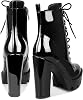 wetkiss Platform Boots for Women, Heeled Combat Chunky Heel Booties...