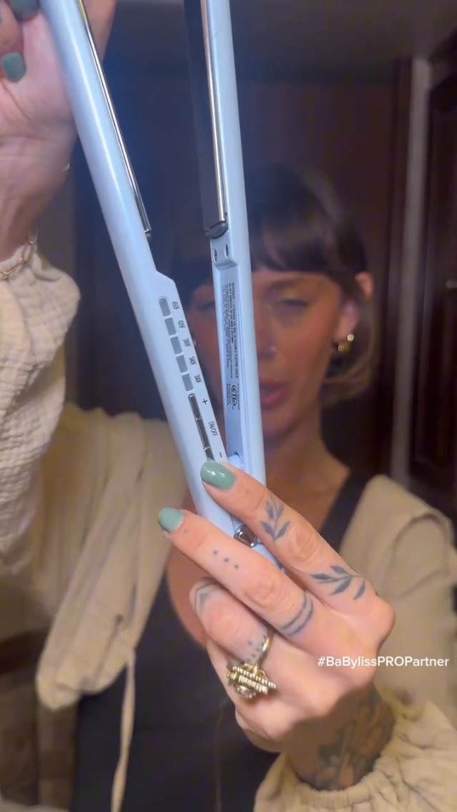 Image of BabylissPRO Nano Titanium Digital Ultra-Thin Hair Straightener