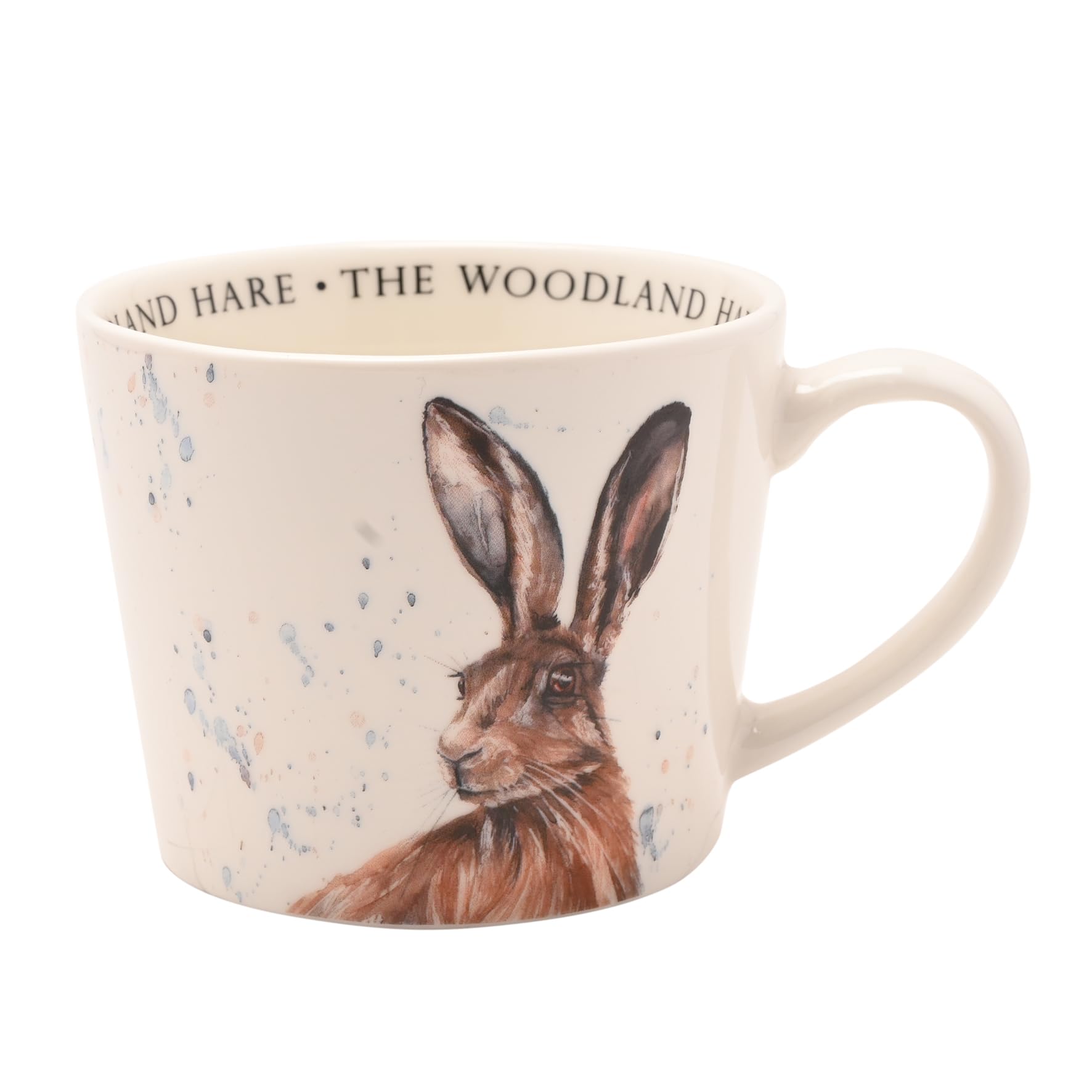 Meg Hawkins Ceramic Mug β Hare Design β Watercolour Wildlife Illustration Cup for Everyday Use and Countryside Inspired Gifting - 390ml