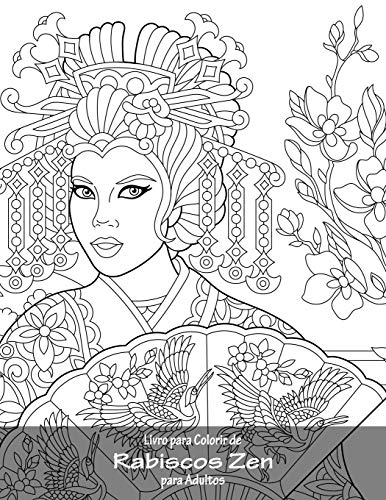 Livro para Colorir de Rabiscos Zen para Adultos (Portuguese Edition)