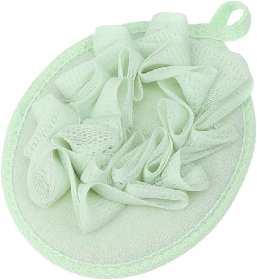 3pcs Soft Solid Color Loofah Bath for Exfoliating Cleansing Bathing Accessories Yellow for Rich and Skin Care