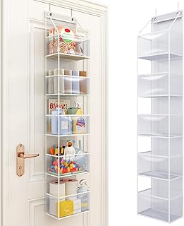 Fixwal 5-Shelf Over The Door Hanging Pantry Organizer, Room Organizer wi...