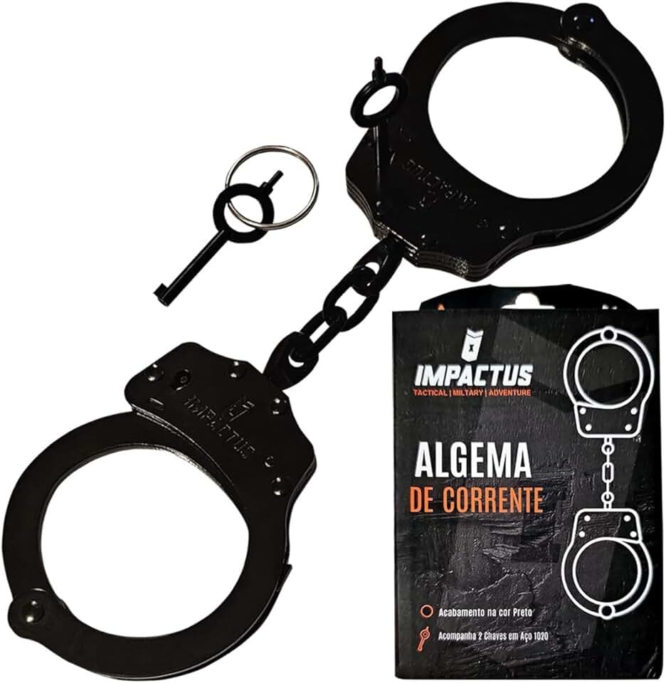 Algema Corrente Aço Carbono Aisi 1020 - Preto