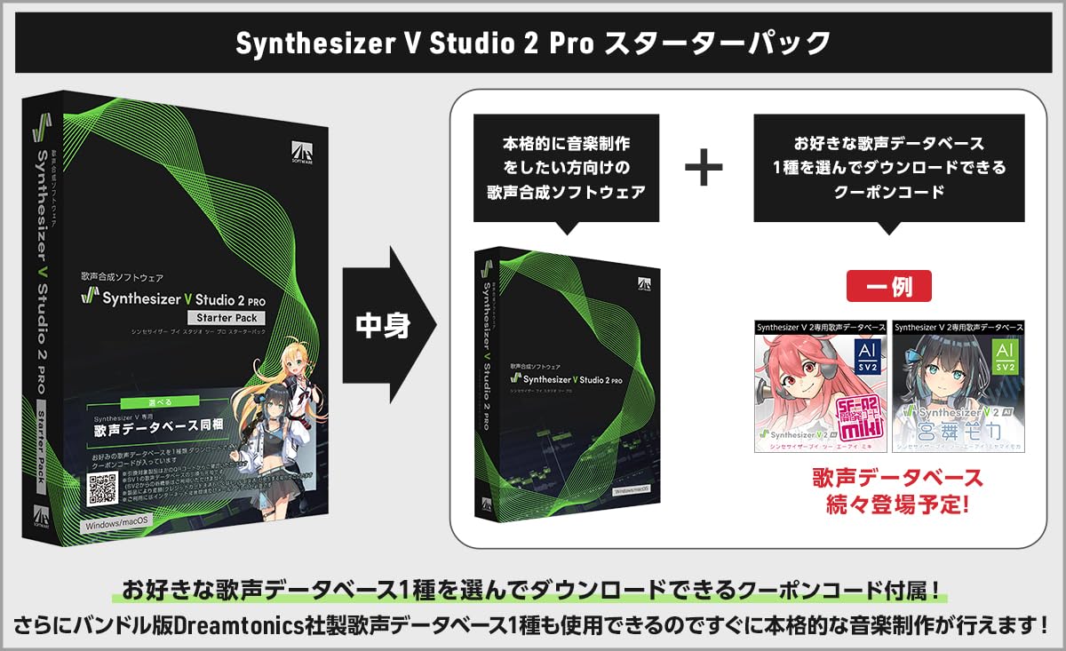 Amazon.co.jp: AH-Software Synthesizer V Studio 2 Pro 初心者