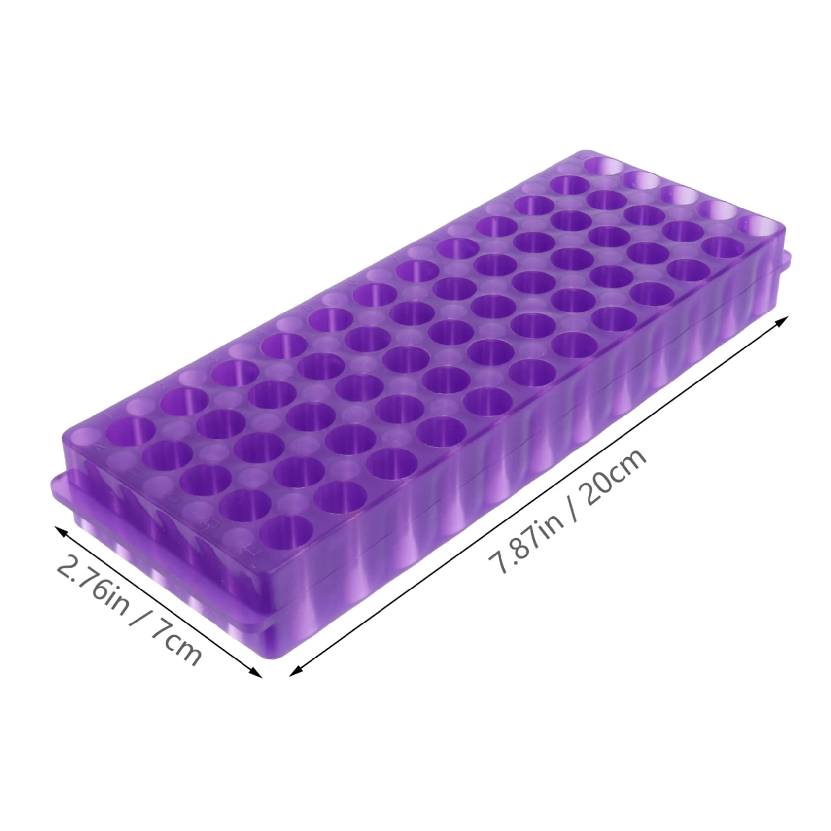 SOLUSTRE Gradilla Material Pp Resistente para Tubos de Centrífuga de Laboratorio de 60 Doble Panel 2 Piezas para Análisis Científicos Precisos