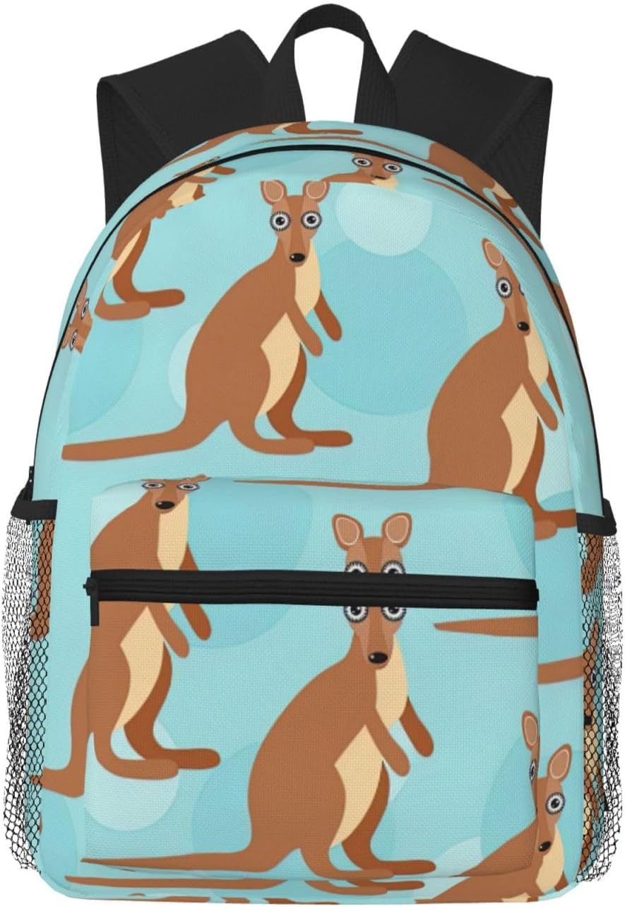 Funny for Kangaroo Zoo Funny For Kangaroo Zoo Print Backpack For Men And Women Lightweight Backpack Casual Daypack For Workplace Travel