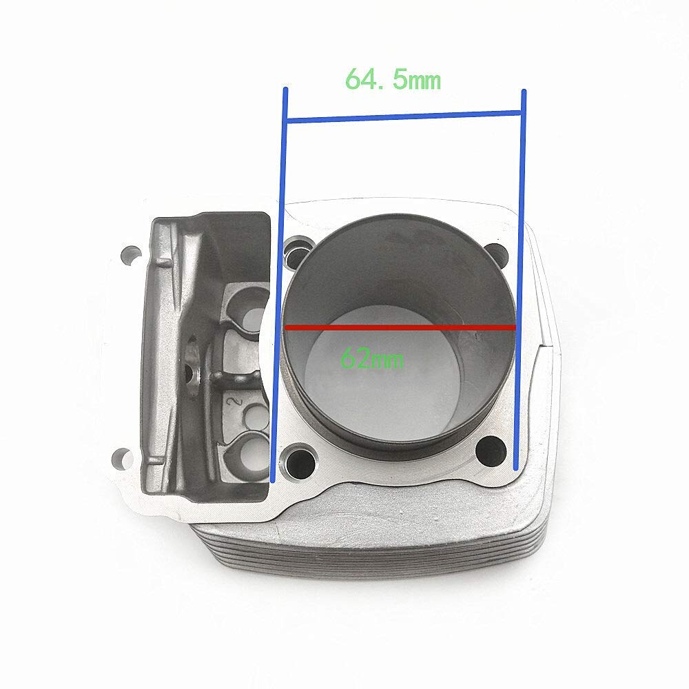 Anillo de pistón Kit de Cilindro de Motocicletas de 62 mm Big Bore Fit for Honda CG125 CG 125 a 150cc
