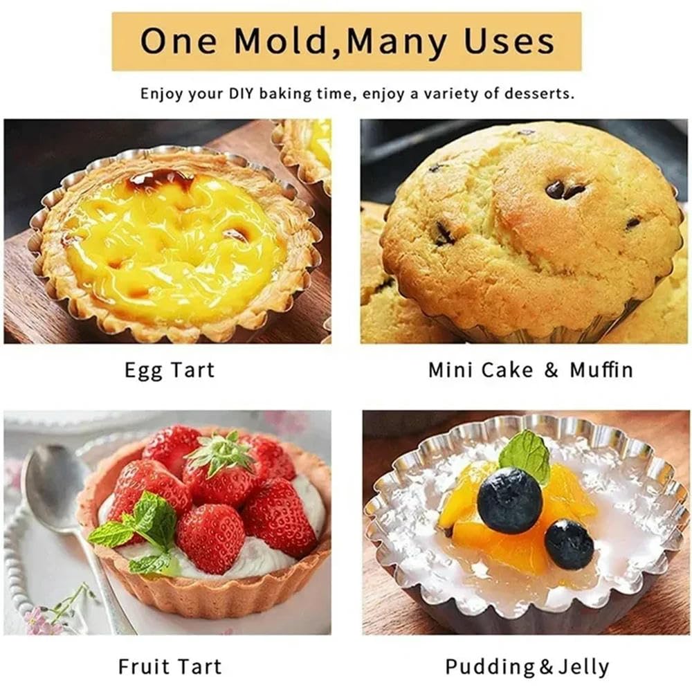 Molde antiadherente para tarta de huevo, molde para magdalenas y pudín en forma de flor, herramienta de cocina para hornear magdalenas