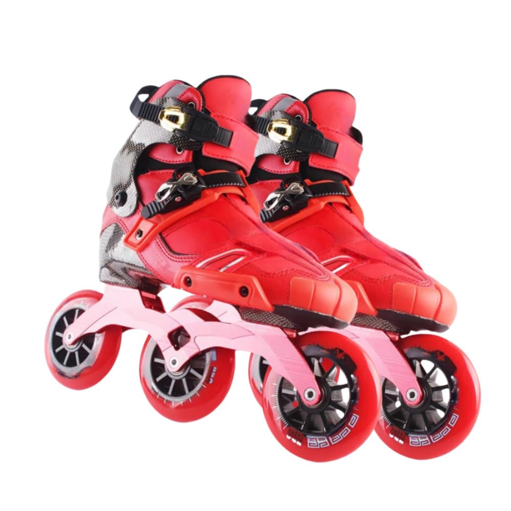 6er Pack Inline Skate Ersatzrollen Mit Lagern 85A PU Material Verschleißfest, leise Geschwindigkeit und Griffigkeit Geeignet für Asphalt und Beton(Schwarz,125mm)