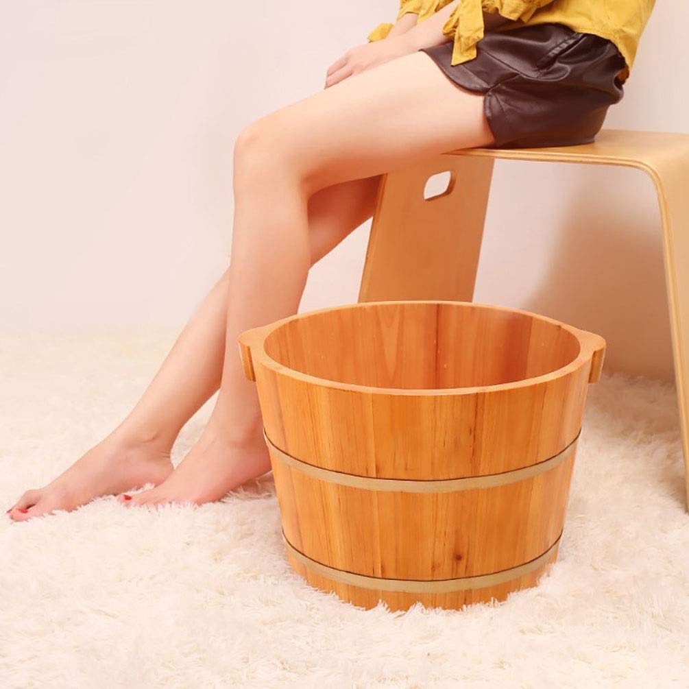 PUCHEN Barile di legnoPiedeSpaBarilepedicurePediluvio,Lavaggio dei piediBarile,Legno massiccioPiedeAmmolloBarileSecchio,PiedeBagnoBarileLoftyAmbition Comfortable Anniversary