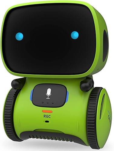 GILOBABY - Juguete robot para niños interactivo con sensor táctil controlado por voz robótica inteligente con canto baile repetición reconocimiento