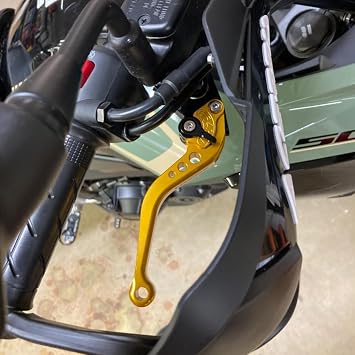Compatible with Royal Enfield Himalayan 410 411 2018-2023 Short Brake Lever Clutch Lever, CNC Aluminum Alloy Made (Blue)
