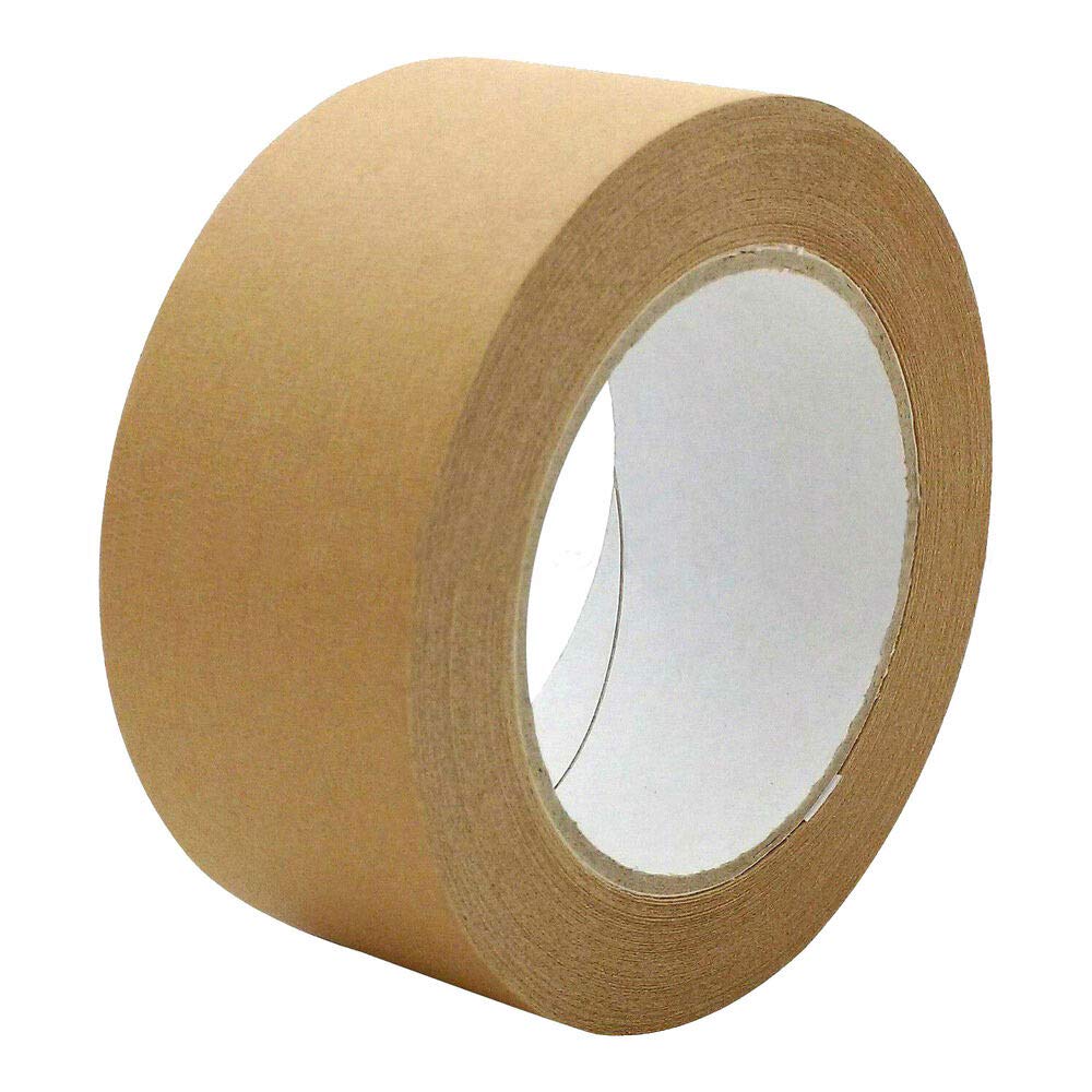 1-PACK Papierklebeband PR-210 Papierband mit Naturkautschukkleber 50mm braun/Papierpackband für umweltgerechtes Verpacken, 36 Stück