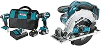 Vista 4 de Makita XT269T 18V LXT Litio-Ion Brushless Inalámbrico 2-Pc. Kit combinado (5.0Ah) y XRM08B 18V LXT / 12V max CXT Altavoz inalámbrico Bluetooth