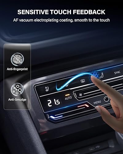 Miniatura 4 de Protector de pantalla de CA para VW Taos Tiguan Atlas 2023-2025, pantalla ultra resistente a los arañazos, 2 accesorios para VW Taos Tiguan Atlas