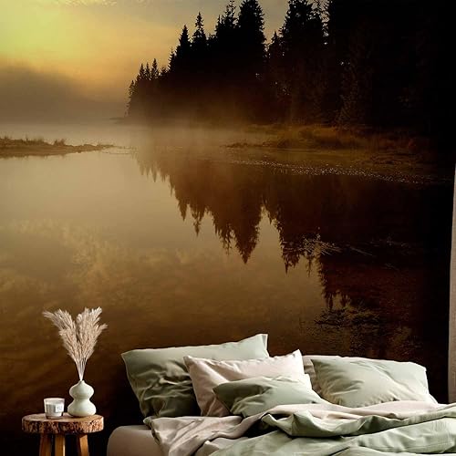 Miniatura 5 de artgeist Mural de pared Paisaje Lago 135 x 106 pulgadas - Papel tapiz autoadhesivo extraíble grande extraíble de papel de aluminio para decoración