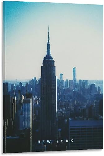 Arte decorativo de fotografía de paisaje urbano, póster de horizonte de la ciudad de Nueva York, pintura en lienzo de pared para el hogar, póster de disponible en Yaxa Peru