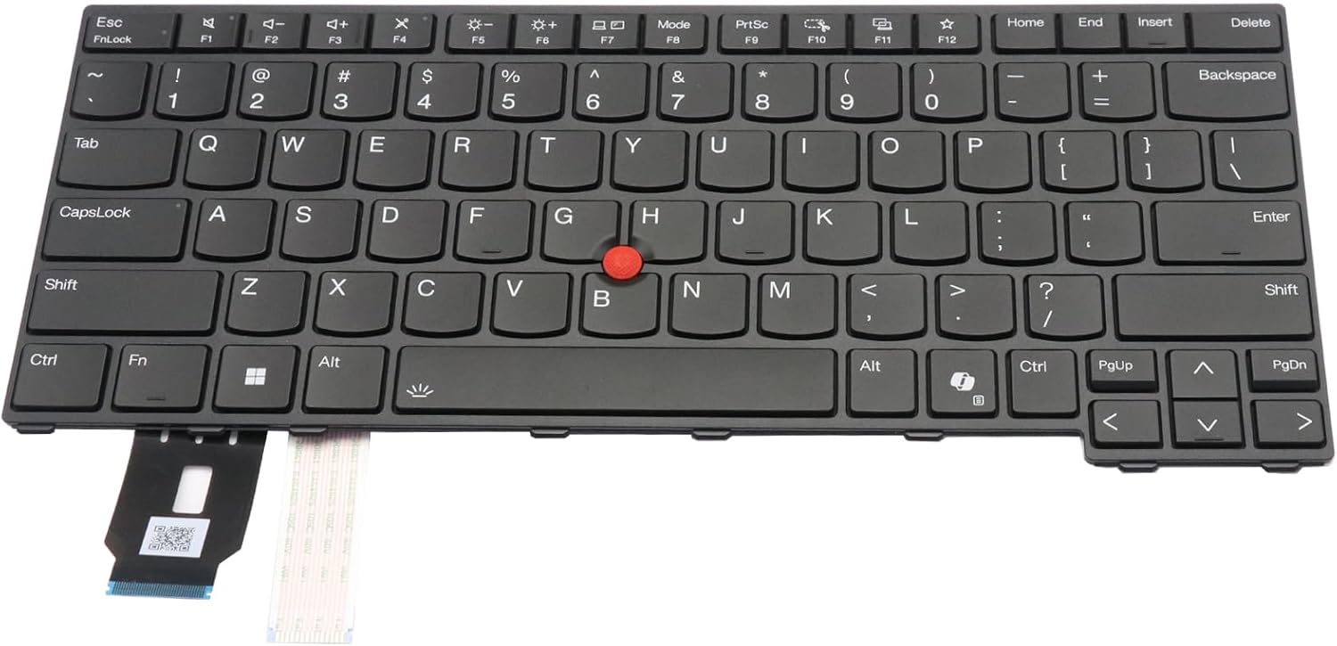 BestParts Backlit Laptop Keyboard Replacement for Lenovo Thinkpad T14 Gen 5 L14 Gen 5 P14s Gen 5 US Layout with TrackPoint 5N21M37895 5N21M38124 5N21M38296 5N21M38521