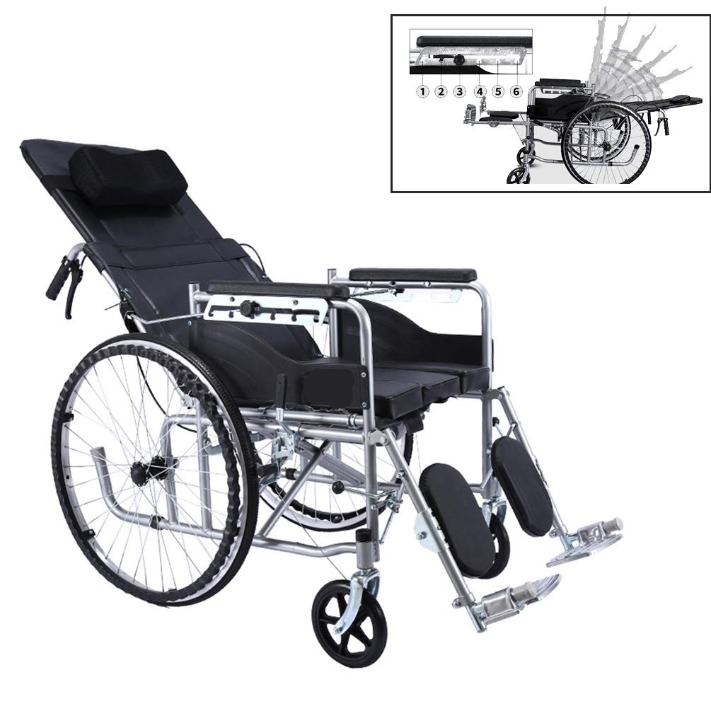 Buy Transport Wheelchairs Reclining Wheelchair Elderly Push Wheelchair