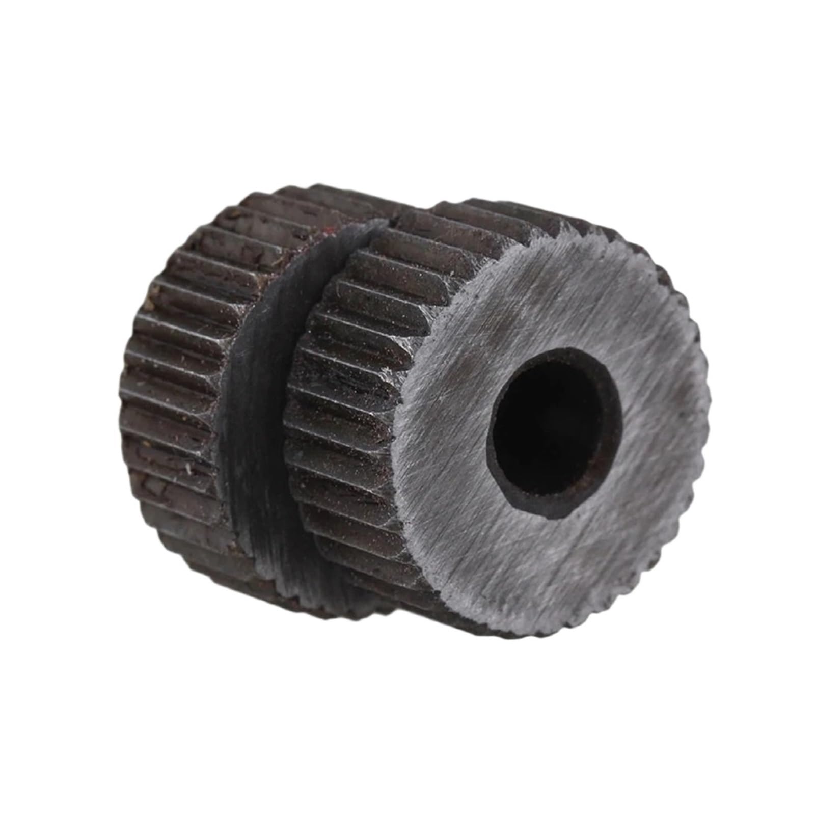 2-teiliges lineares Rändelrad mit 1,6 mm Teilung und 19 mm Außendurchmesser, gerades, grobes Muster