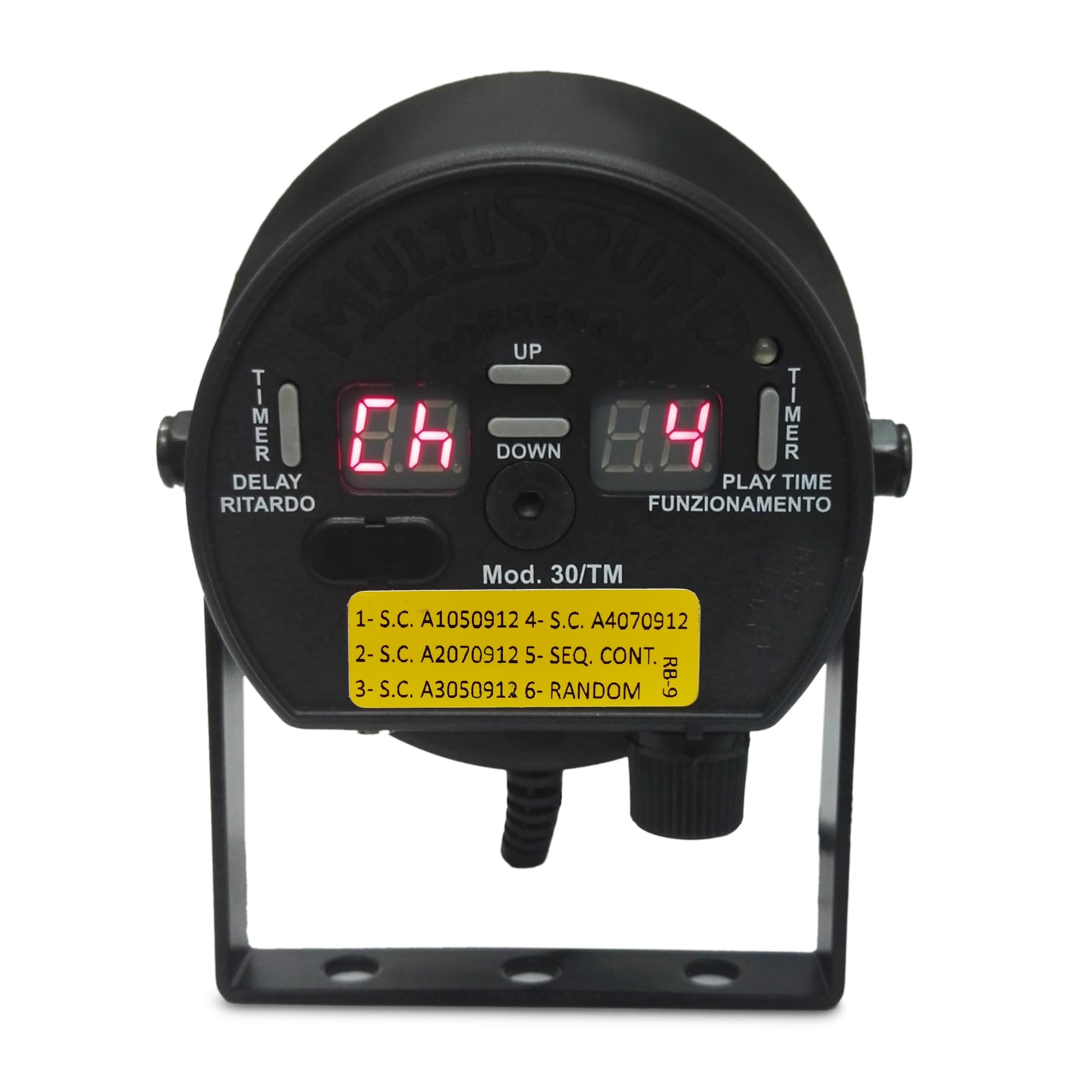 MultiSound 30-TM Aparato electrónico con temporizador y altavoz 30W para codorniz