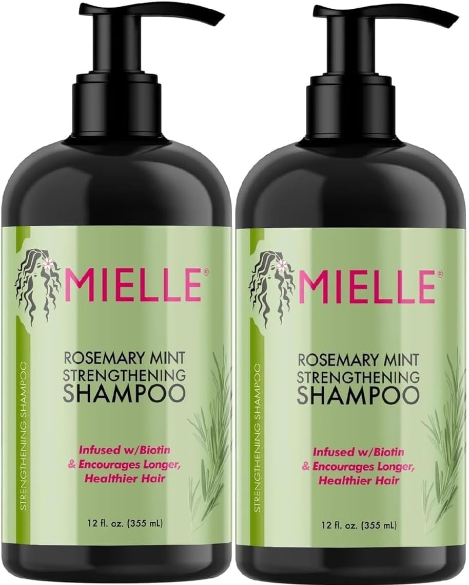 Mielle Champú fortalecedor de menta y romero con biotina 12.5 oz