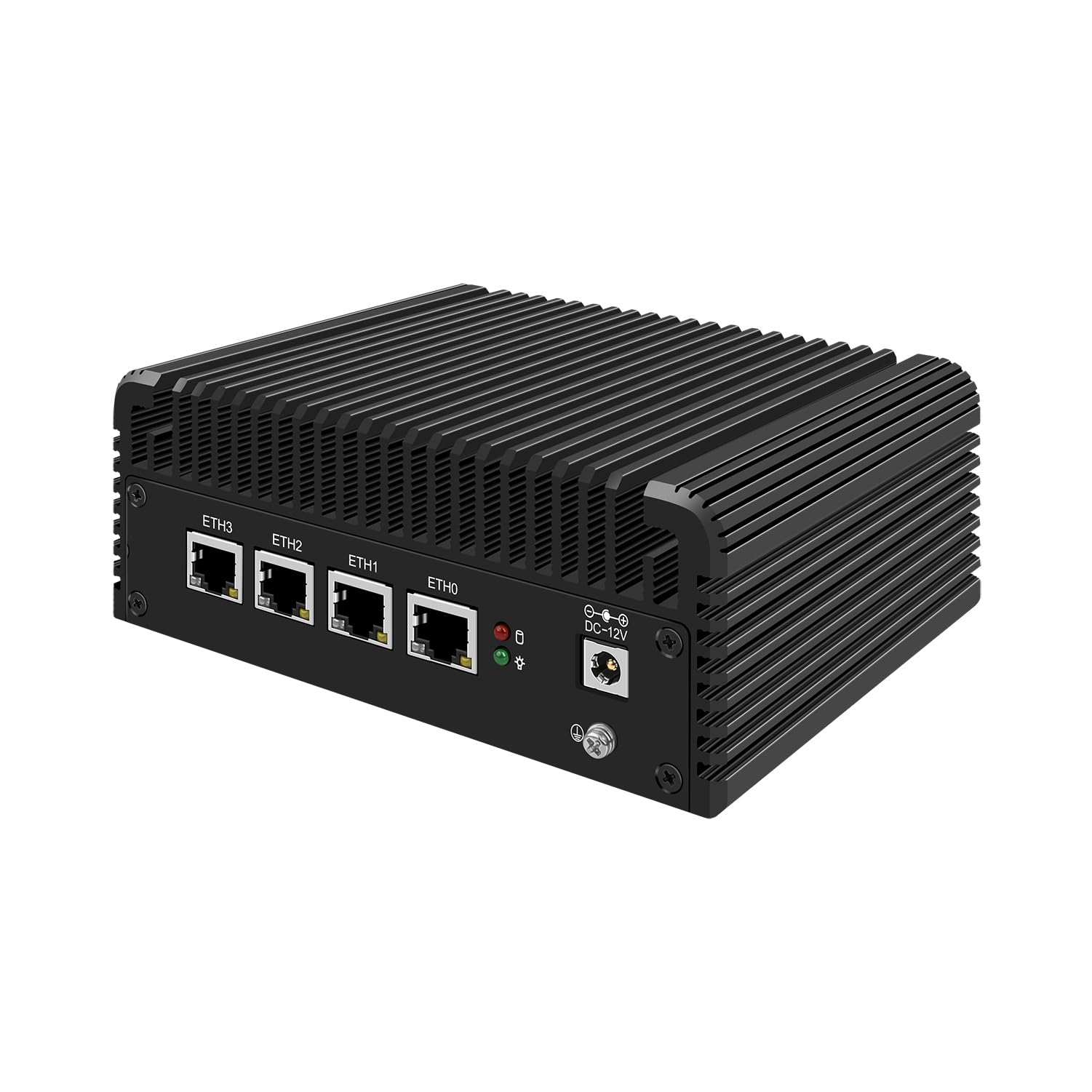 Micro Firewall Appliance, Mini PC, PFSense, Mikrotik, OPNsense, Untangle, VPN, Router PC, Celeron J4125, RJ23, AES-NI, 4 x I211-AT LAN, COM, HDMI, 4 x USB, 4G RAM, 64G SSD