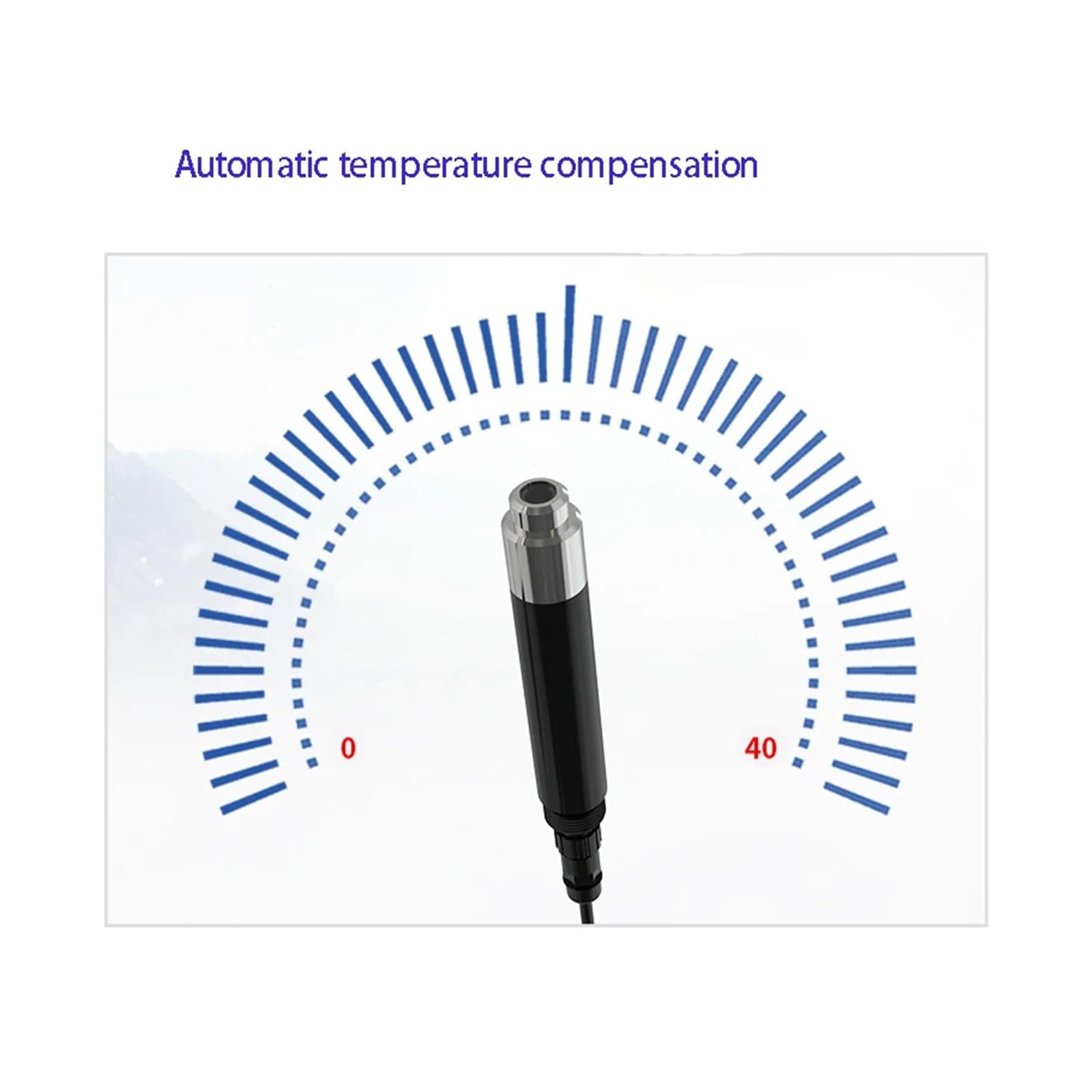 Detector en línea de conductividad del agua y dureza del agua en acuicultura mediante sensor de fluorescencia disuelta.(Sea water version)