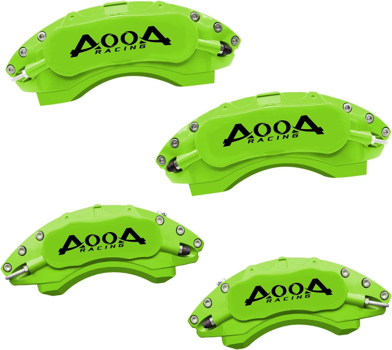 AOOA Red Aluminum Caliper Covers for 2019-2025 Cadillac XT4, Custom Caliper Cover Set, Easy Installation No Paint, Exterior Upgrade (Set of 4)