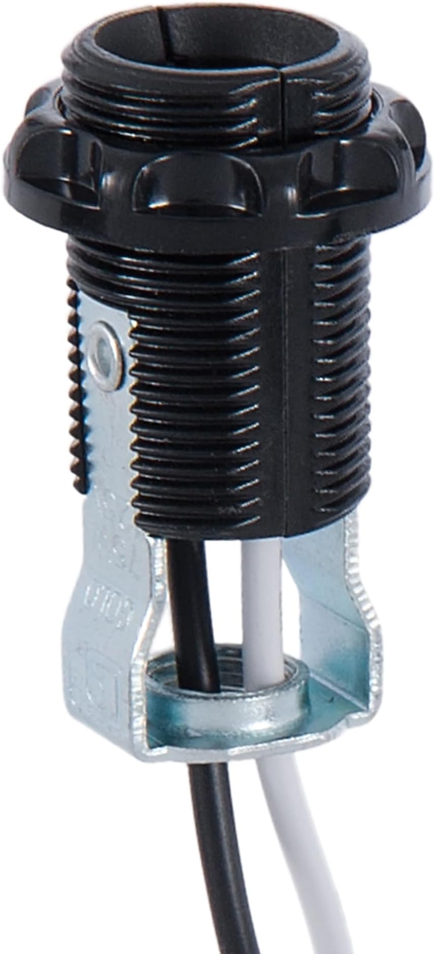 B&P Lamp E12 Candelabra Socket with External Threads, Ring