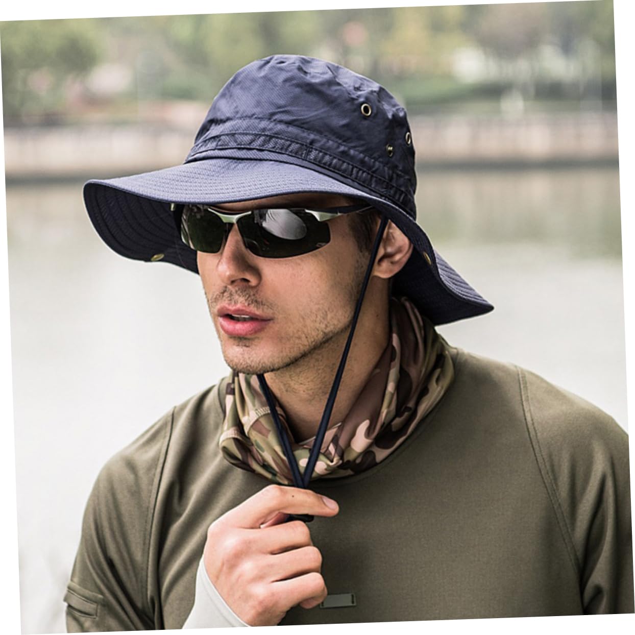 COLLBATH Cappello da Sole Pieghevole Larga per Donna Uomo Cappello Estivo da Viaggio con Protezione Solare per Spiaggia E Trekking