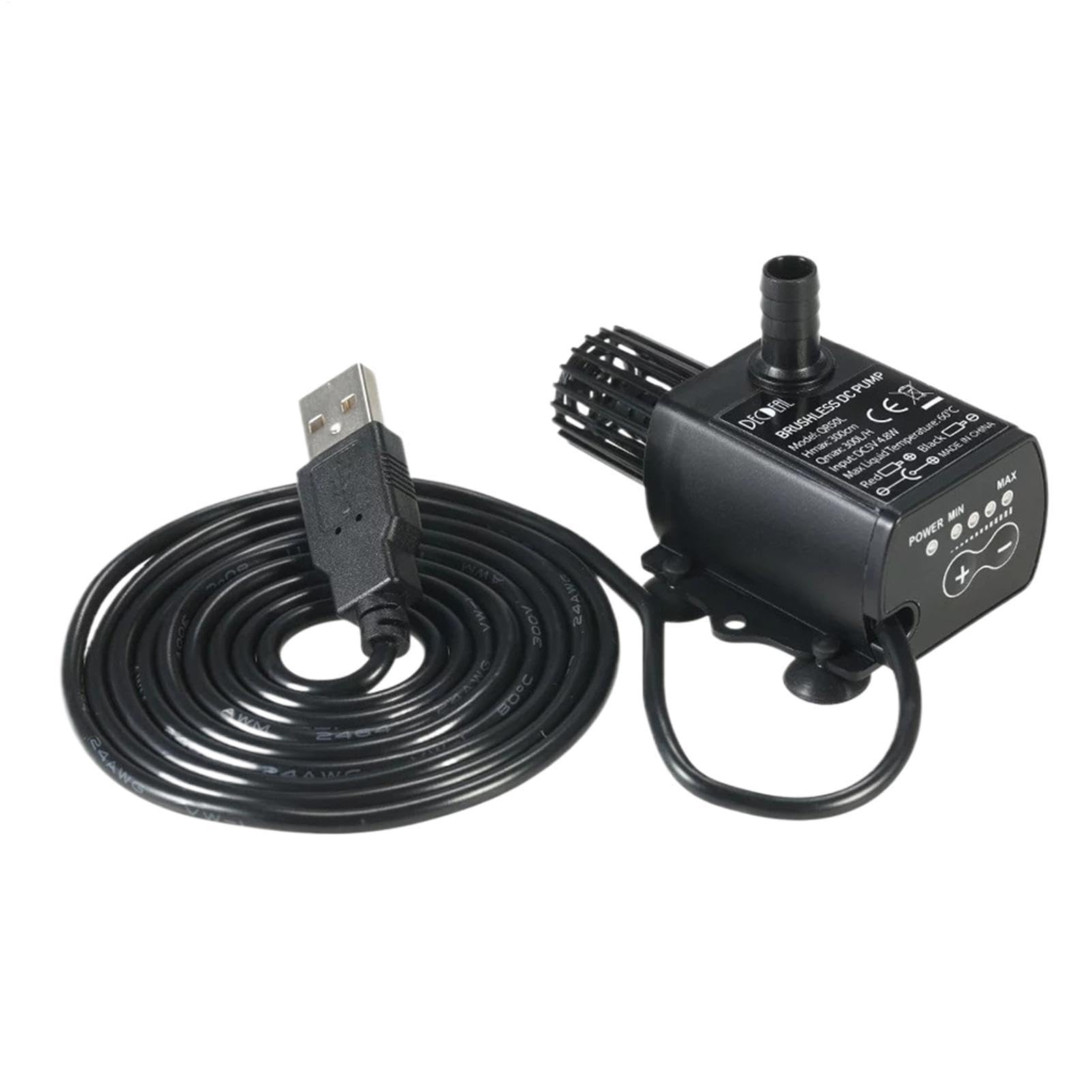 Submersible Pump - 5V USB | Mini Pump - USB-Powered with Filter Circulation System - Practical Set for Water Circulation Indoors and Outdoor Use for Bird Bath and Decoration Safe Durable