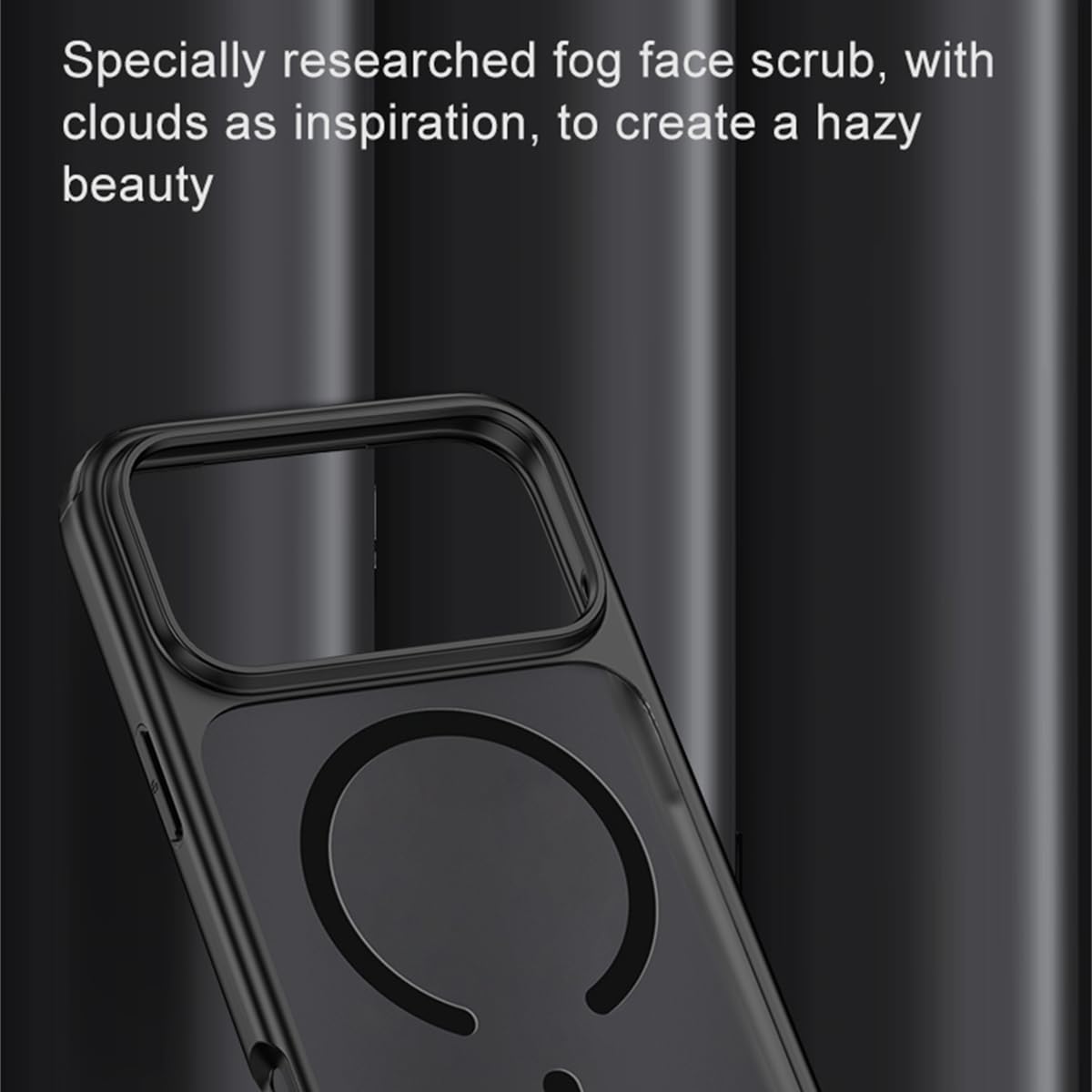 Funda para iPhone Air, Transparente Mate Esmerilado, magnética, con Carga inalámbrica, Cubierta Trasera de TPU a Prueba de Golpes (para iPhone Air/Gris magnético)