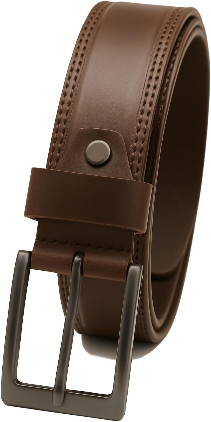 Stylish Full Grain Leather Belt for Men - Solid Genuine Leather with Secure Buckle Closure | Global Leathere Exim