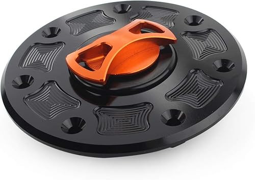 Miniatura 5 de GZYF Tapa de depósito de combustible de aluminio CNC sin llave para Kawasaki Ninja ZX-6R ZX-7R ZX-9R ZX-11 Ninja EX250 500, negro