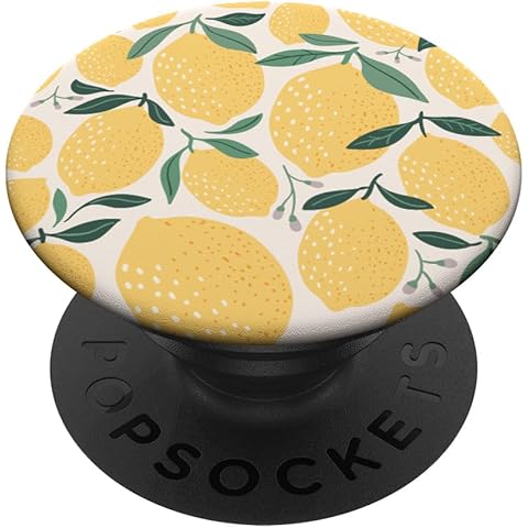 Cute Yellow Lemon Fruit Pattern For Lover PopSockets Adhesive PopGrip