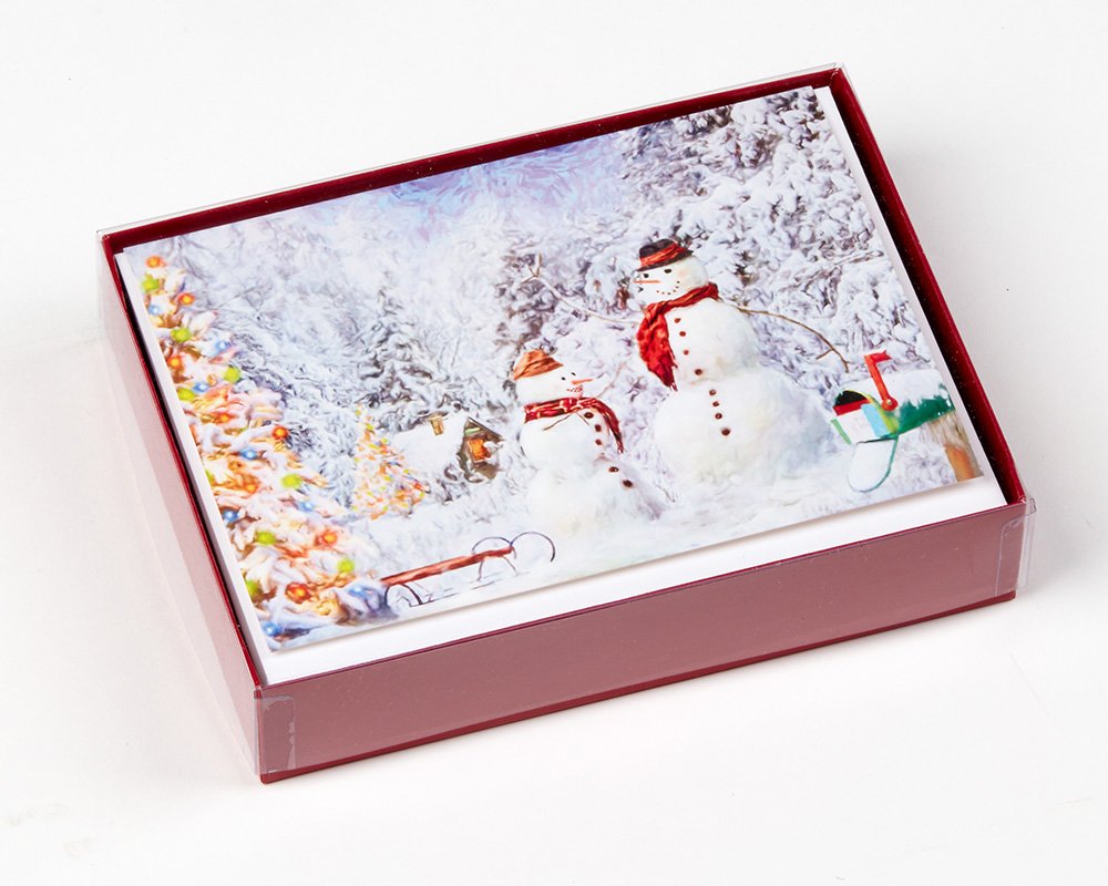 Weihnachten Schneemänner Weihnachtskarten – 15 Karten und Umschlägen