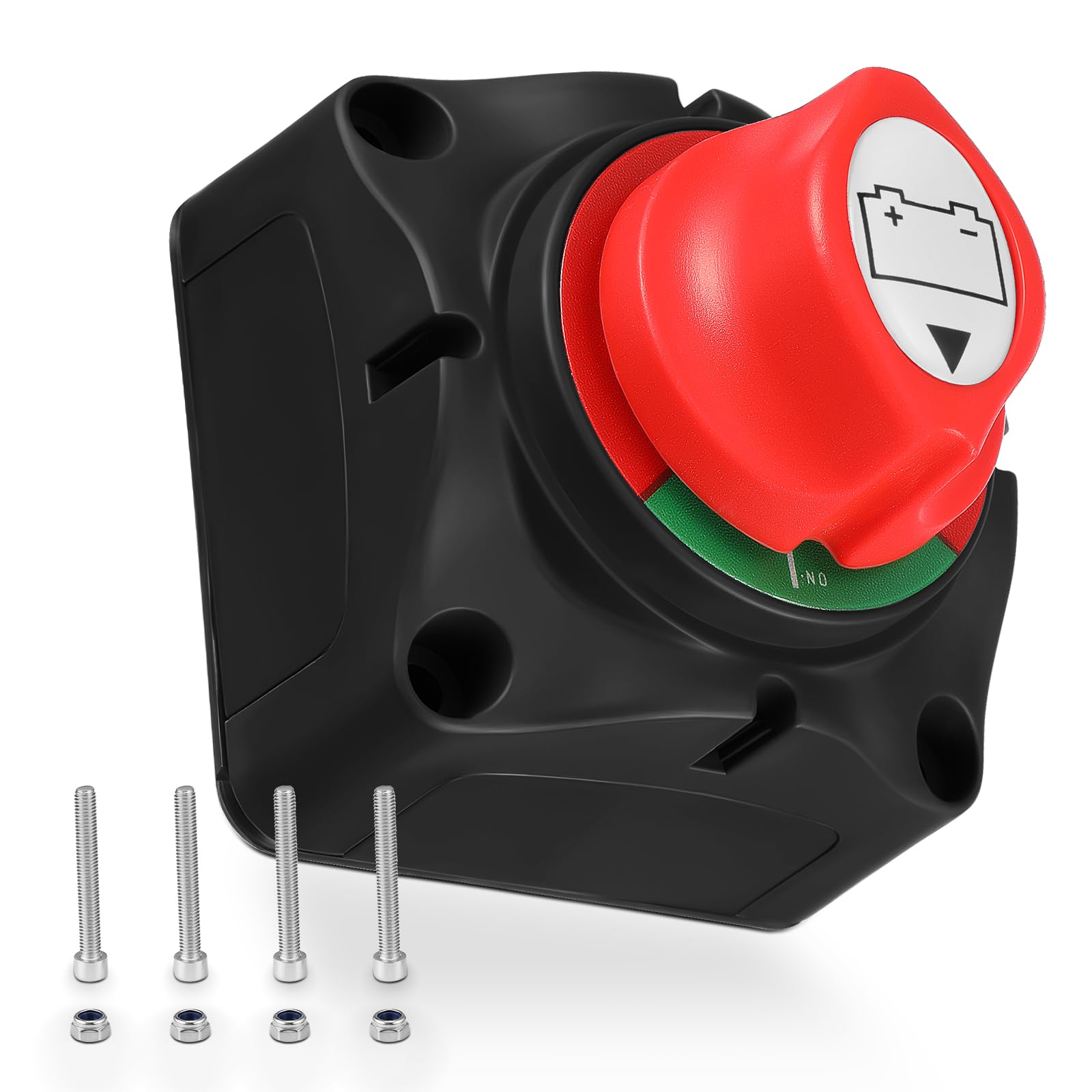 GEARZAAR Battery Isolator Switch 12V-48V Battery Power Cut Off Switch Master On/Off Battery Disconnect Switch Isolator Power Cut For Car Vehicle RV and Marine Boat ATV UTV