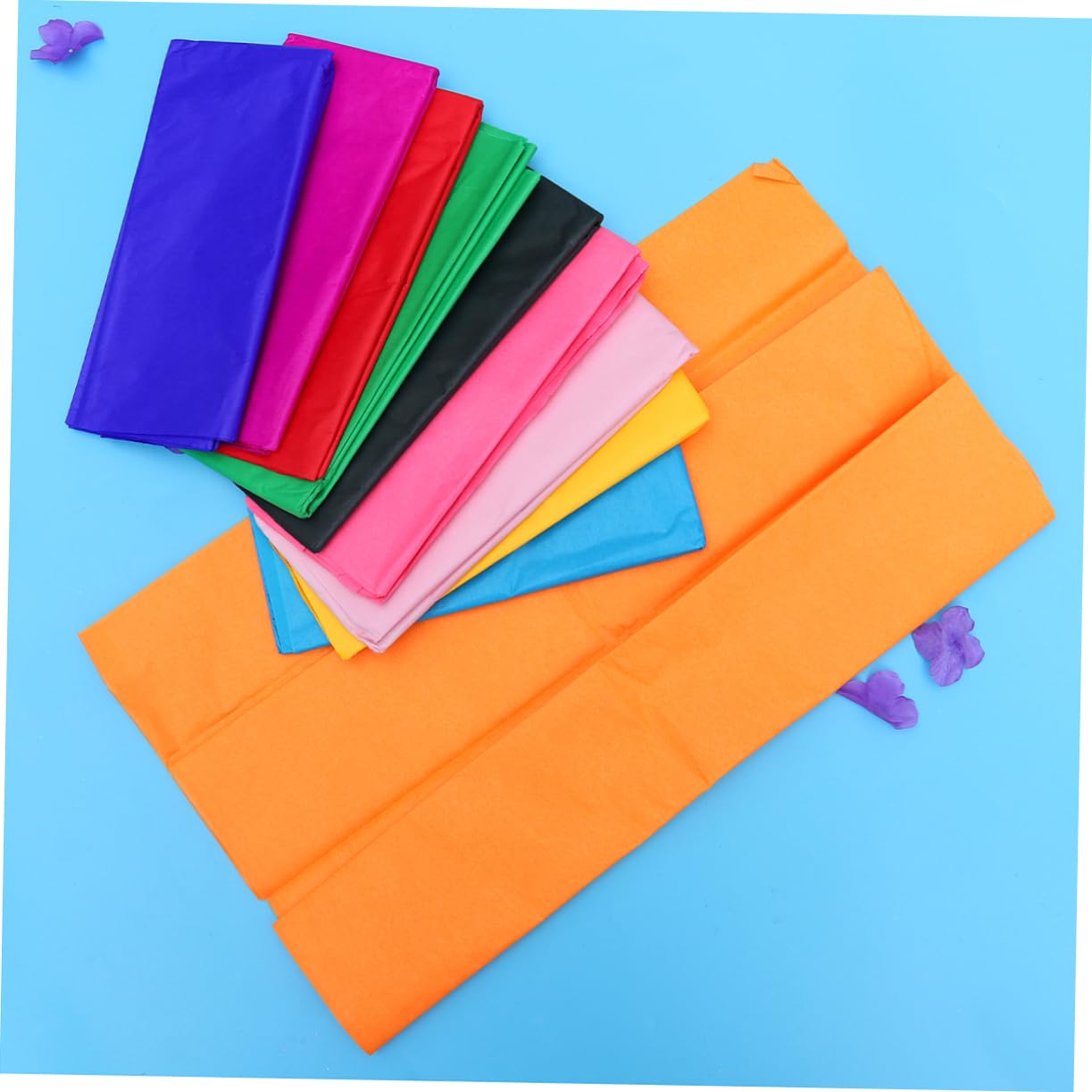 100stücke Farbiges Origami-papier Dünnes Bastelpapier Seidenpapier Kopierpapier Für Junge Mädchen Geschenkpapier Packpapier Für Diverse Projekte