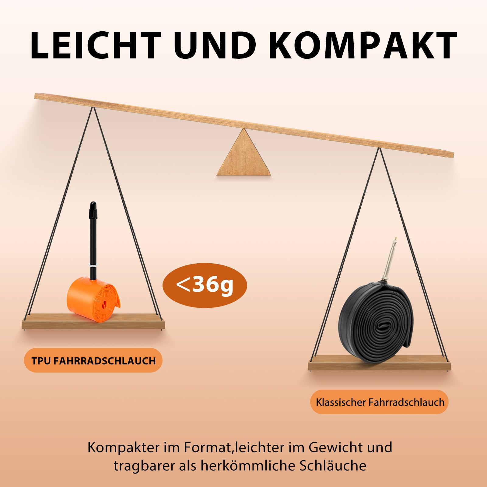 Hycline 2er-Pack TPU Fahrrad Schlauche: 700x18-32C (28 Zoll) Rennrad Unisex Ultraleichter Schlauch Presta-Ventil 45mm/65mm/85mm with 2 Reifenheber