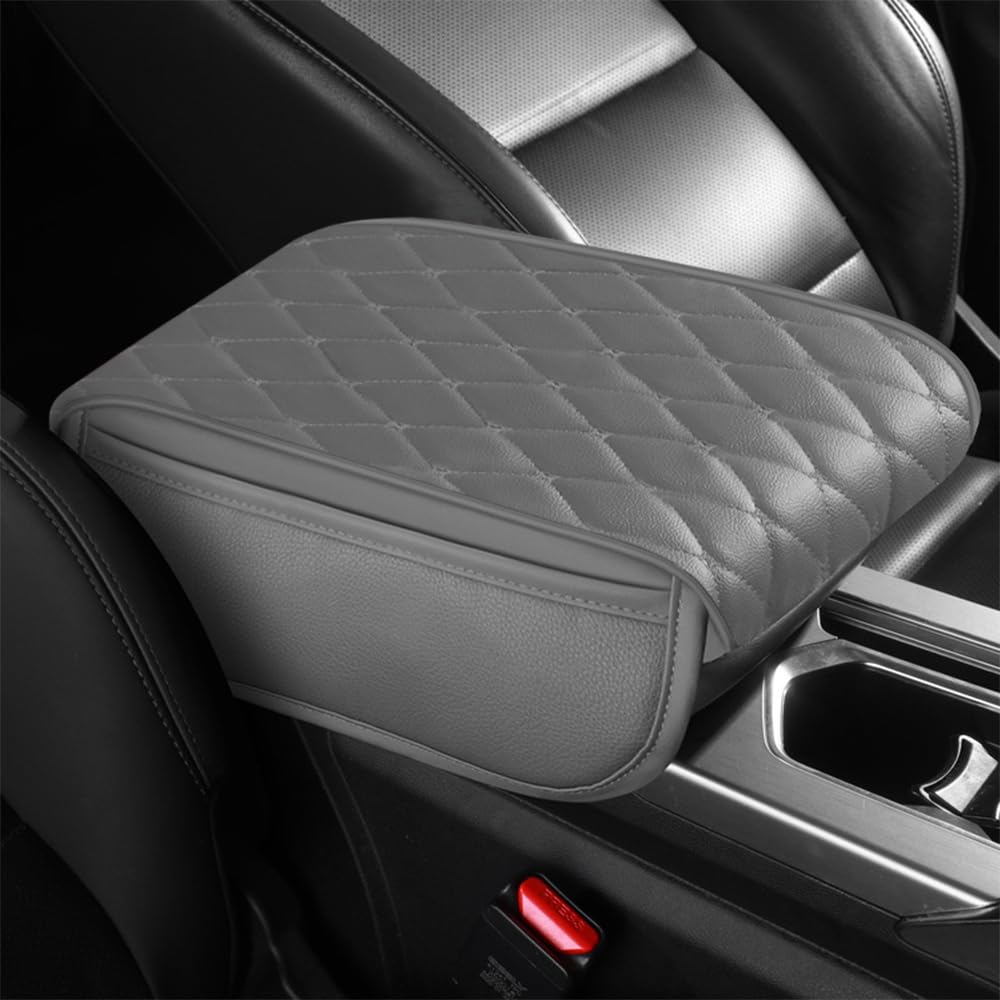 bvwkkynle Universal Car Armrest Pad for RX|RX AL30 AL20 AL10 XU30 RX 450 350 200 270 Leather Armrest Box Center Console Pad Arm Rest Protector Decor Red01(Grey01)