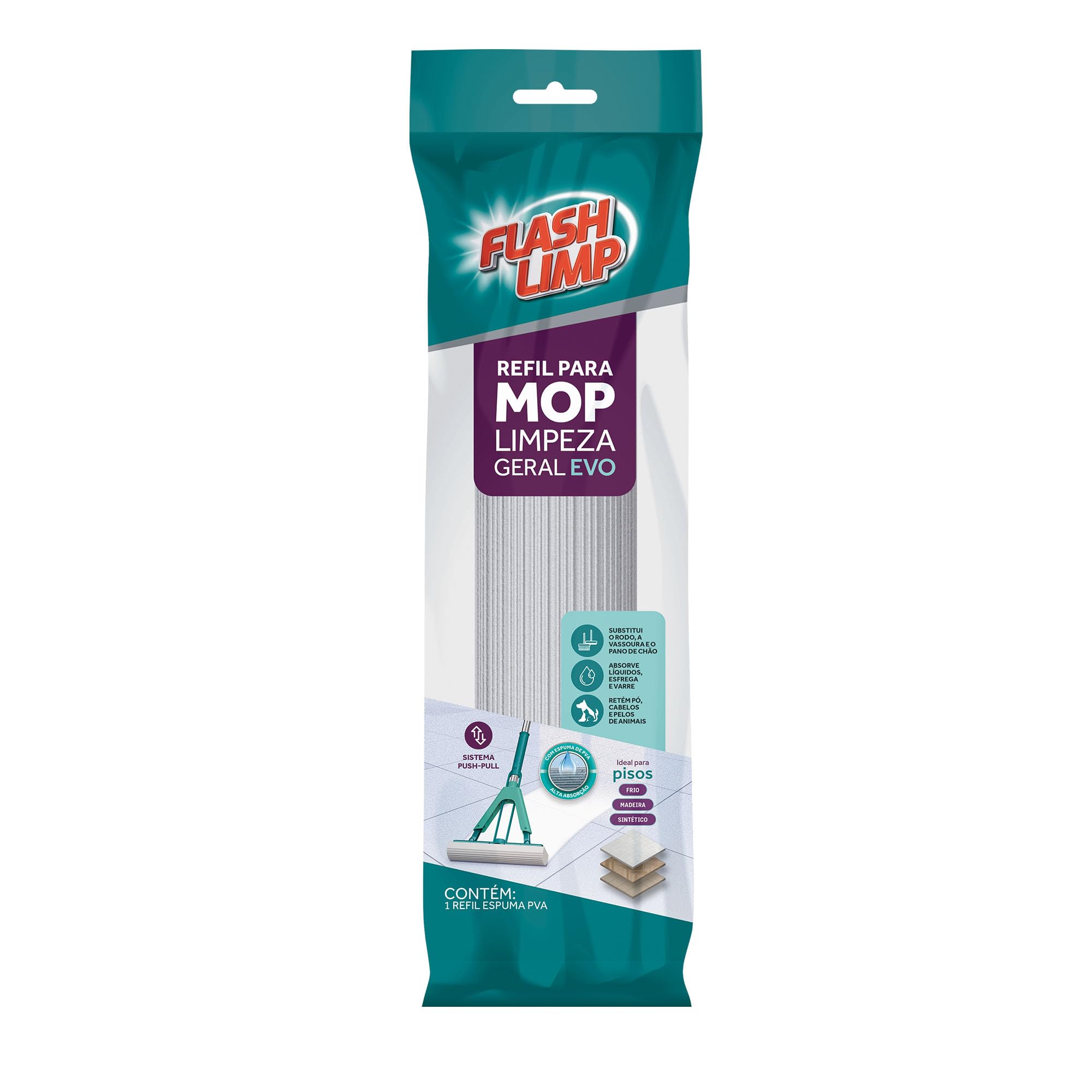 Flash Limp - Refil Para MOP Limpeza Geral EVO - RMOP7673 : Amazon