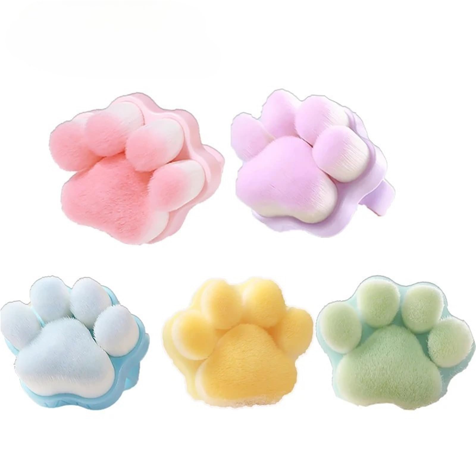 Nail Dust Clean Brush 1-10 cepillos for limpiar el polvo de manicura con forma pata gato