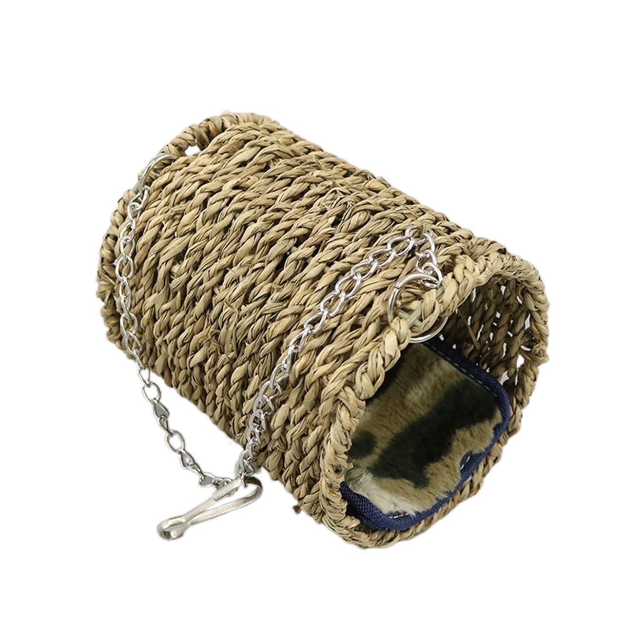 Jaula de Vuelo de Pájaros Jaula de pájaros tejido a mano a pájaro cómodo hábitat de aves de aves jaula portátil pájaro pájaro pequeño mascota bolsa de mascotas suministros de viaje al aire libre Jaula