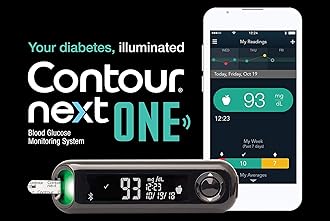 CONTOUR NEXT ONE Blood Glucose Monitoring System All-in-One Kit for Diabetes