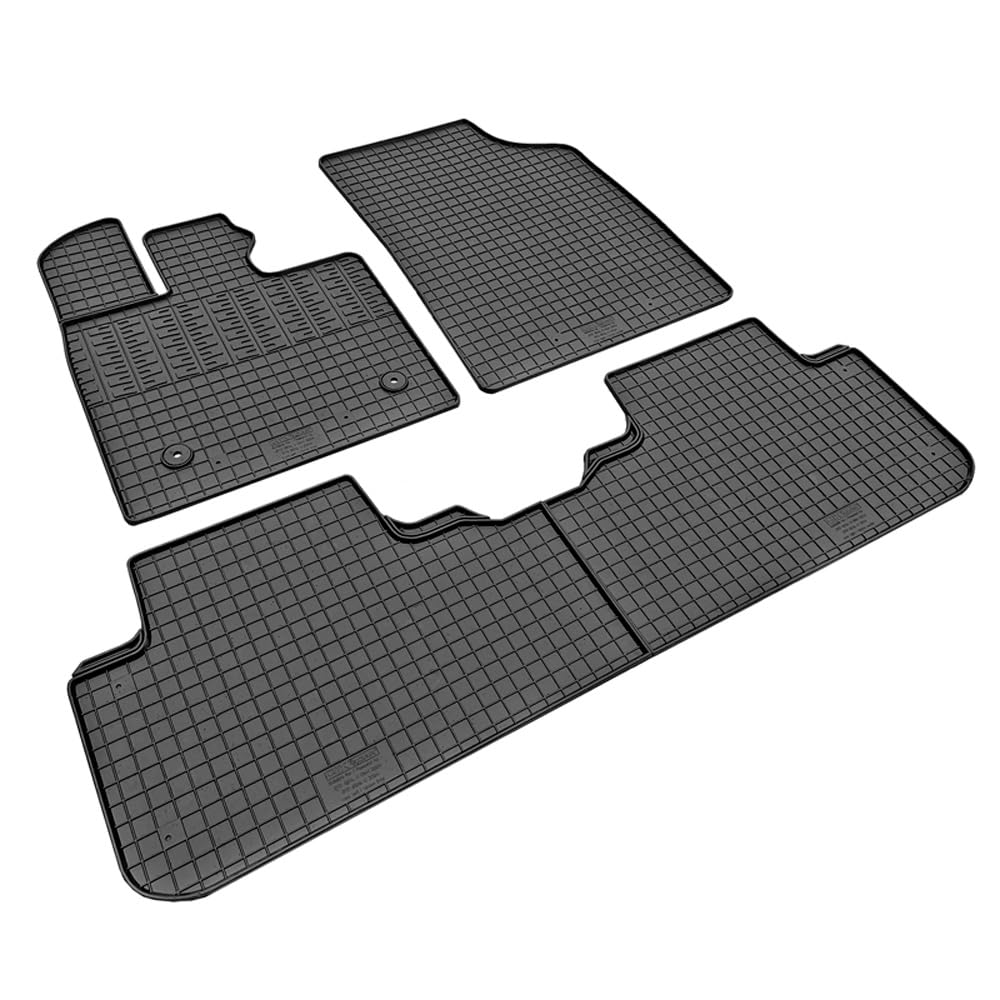 Satz Gummimatten kompatibel mit BYD Seal U (EV) & Seal U DM-i (PHEV) 2024- (4-teilig + Montagesystem), Schwarz