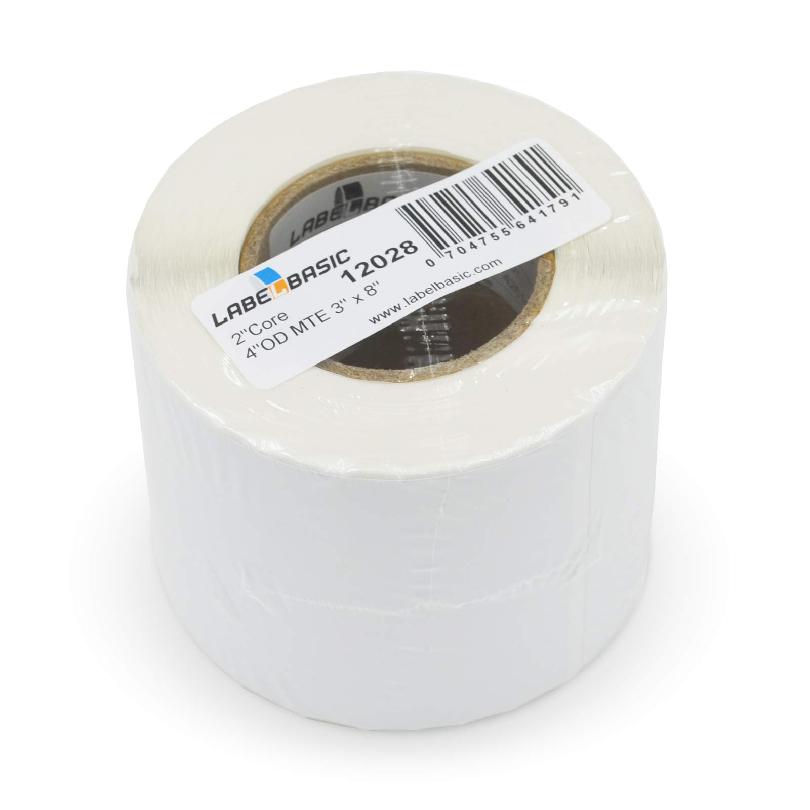 Matte Inkjet Labels 3" x 8" for Epson TM-C3500, TM-C3400, Primera LX500 and LX400, 150 Labels/Roll on a 2 Inch Core