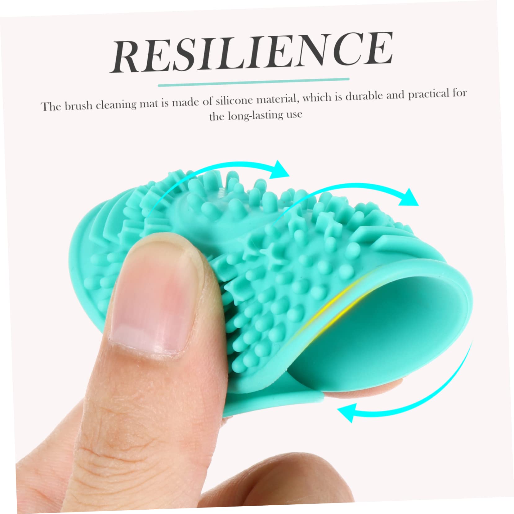 Ipetboom 15pezzi Tappetino Per Pulizia Pennelli Makeup Silicone Strumento Di Lavaggio Per Pennelli Cosmetici Design Creativo e Facile Da Usare Per Saloni Di Bellezza e Uso Domestico