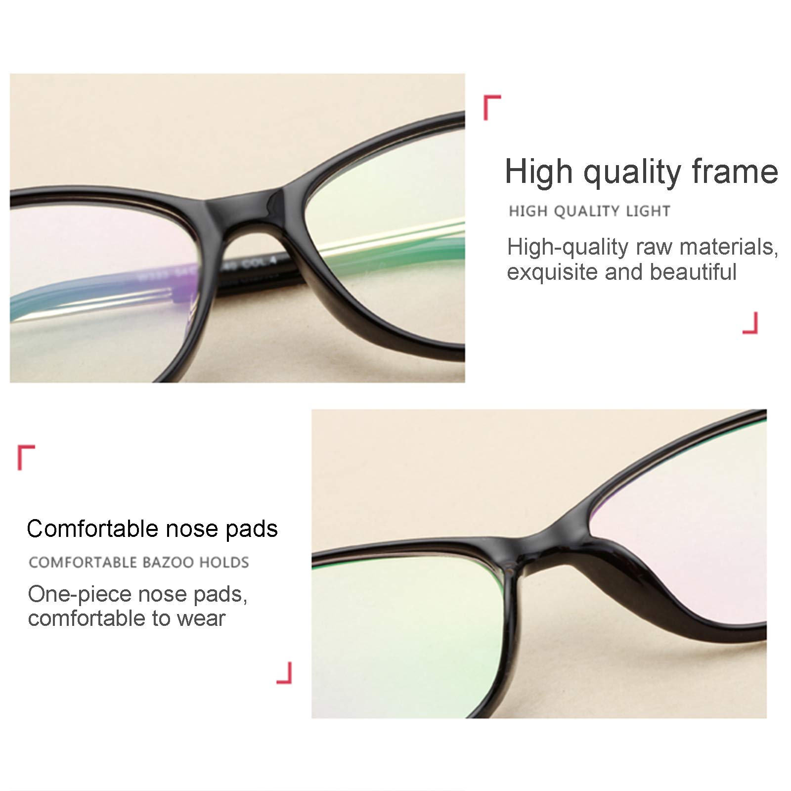 Design Für Herren Und Damen HD Anti-Blaulicht-Augenschutz,Anti-Blaue Lesebrille Vintage Kristall Lesebrille,Naturkristall-Lesebrille,Tortoiseshell,+2.5